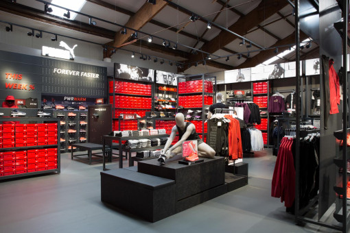 Interieurfotografie Concept Store PUMA Outlet